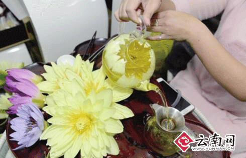 盘点农博会的各种稀奇美食 9色莲花可泡茶能炒蛋