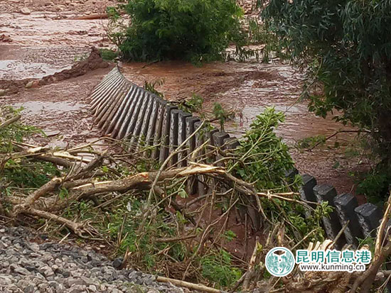 连续强降雨致楚雄多条道路中断 最大堰塞湖面积约7000亩 连续强降雨致楚雄多条道路中断 最大堰塞湖面积约7000亩