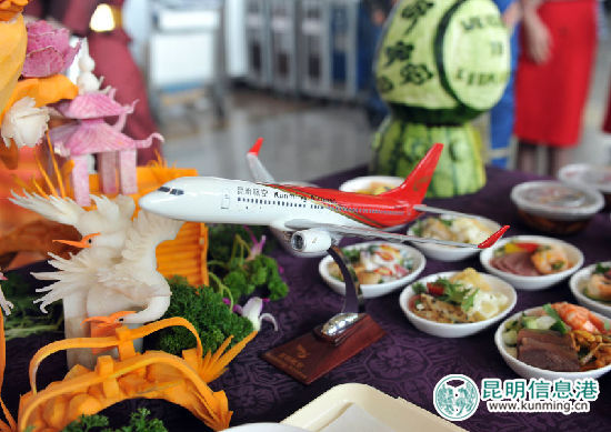 昆航特色航线国庆首飞上海浦东 体验别样空中之路