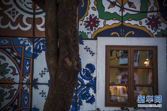 果阿旧城拍摄的一家咖啡馆