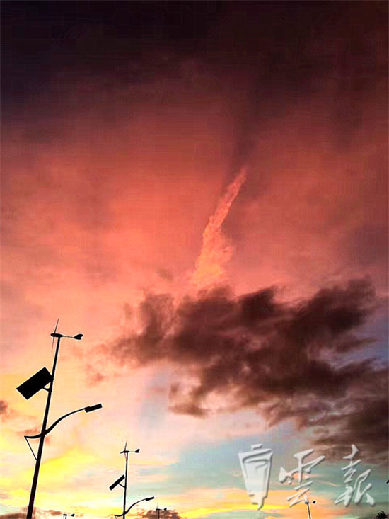 快来看“七彩云南”之绚丽晚霞强势霸屏朋友圈 快来看“七彩云南”之绚丽晚霞强势霸屏朋友圈