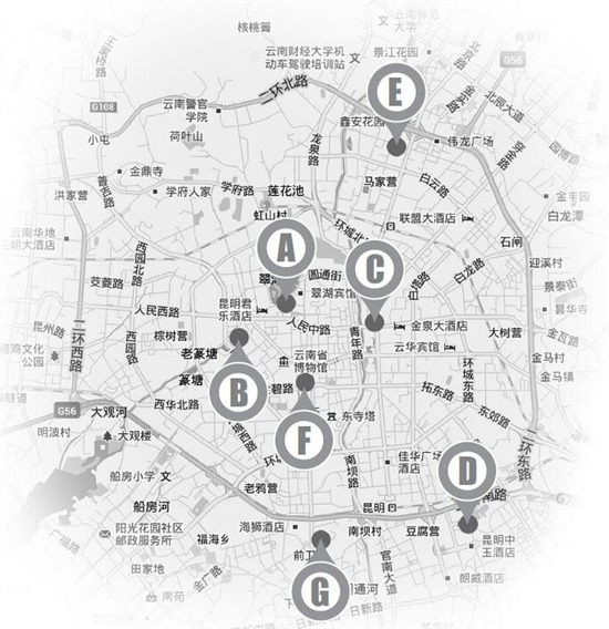 2016昆明最全年货街地图 各地土特产齐上阵 2016昆明最全年货街地图 各地土特产齐上阵