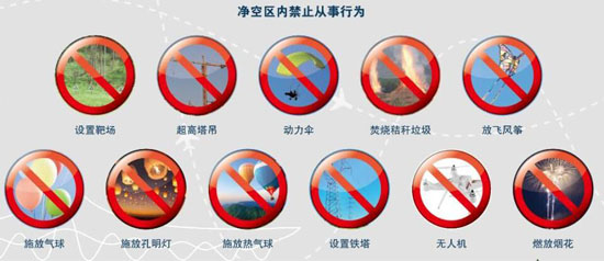 长水机场净空保护区放飞无人机、风筝最高罚10万元