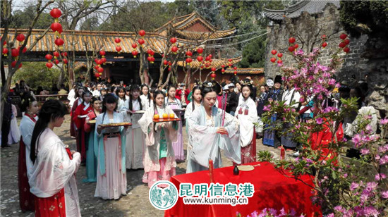 金殿名胜区庆祝“花朝节” 古礼祭“花神” 金殿名胜区庆祝“花朝节” 古礼祭“花神”