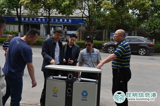 高新区主要领导督查高新区西区创建文明城市工作