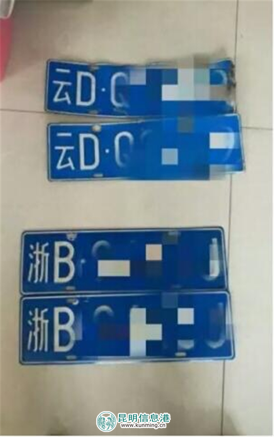 这车这人胆儿大 伪造车牌车内“存油”还冲卡