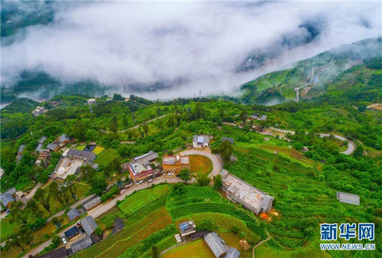 航拍云南怒江“老姆登”峡谷深处