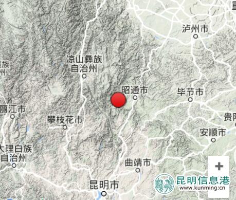 云南昭通巧家县发生2.9级地震 震源深度8千米