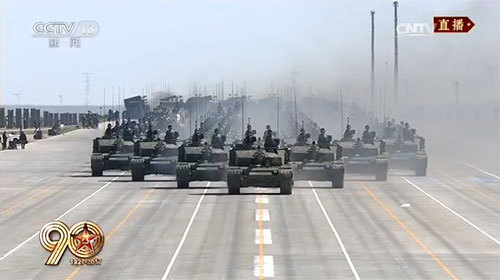 【庆祝中国人民解放军建军90周年阅兵】陆上作战群 【庆祝中国人民解放军建军90周年阅兵】陆上作战群