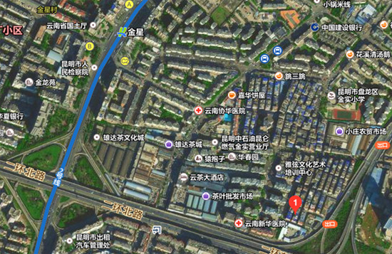 昆明小庄村临近地铁2号线金星站