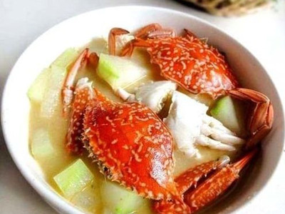美味食谱：水蟹焖冬瓜