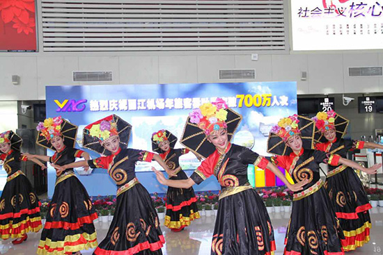 丽江机场年旅客吞吐量突破700万人次