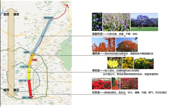 北京路4个色系路段规划图