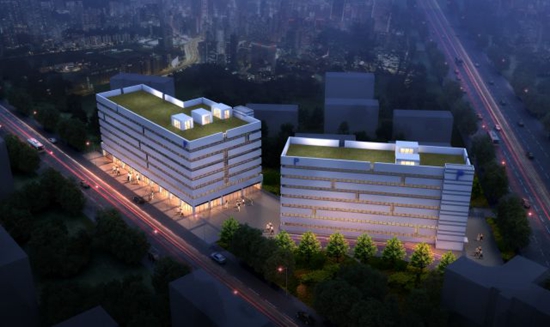 智慧停车场夜景 智慧停车场夜景