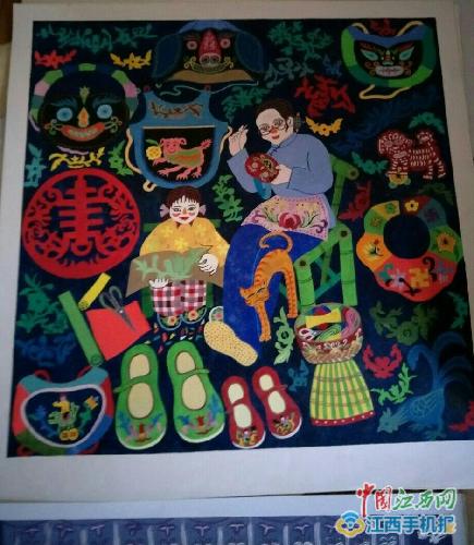 【网络媒体走转改】一手锄头 一手画笔 永丰农民画定格乡村记忆 【网络媒体走转改】一手锄头 一手画笔 永丰农民画定格乡村记忆