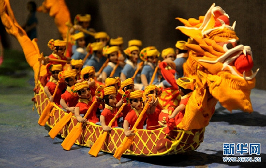 大型面塑作品现身昆明 生动展现云南少数民族节庆活动