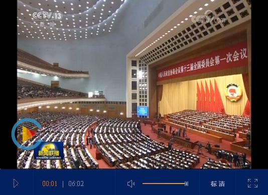 全国政协十三届一次会议举行第三次全体会议