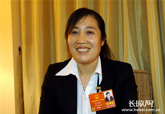 全国人大代表李素环。记者胥文燕 摄
