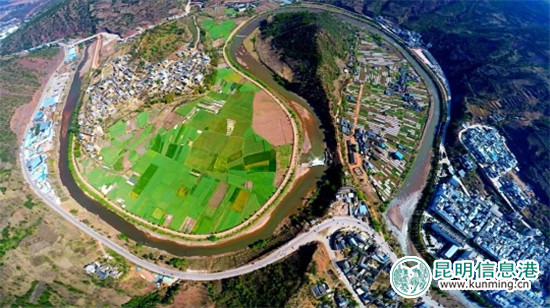 沘江与云龙山水天造地设地形成了一个太极图案。图片来自云龙光影 沘江与云龙山水天造地设地形成了一个太极图案。图片来自云龙光影