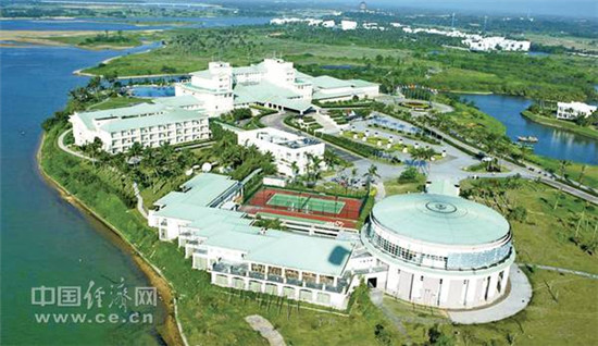 图为鸟瞰博鳌水城 图为鸟瞰博鳌水城