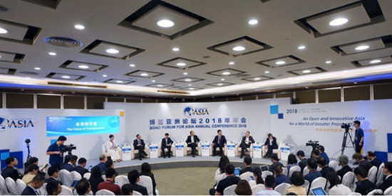 博鳌亚洲论坛2018年会“未来交通”分论坛现场(论坛组委会供图) 博鳌亚洲论坛2018年会“未来交通”分论坛现场(论坛组委会供图)