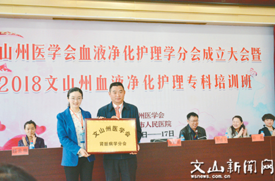 文山州医学会血液净化护理学分会成立 文山州医学会血液净化护理学分会成立