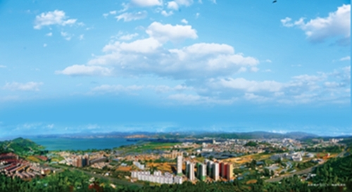 晋宁城区全景图（宋绍华）