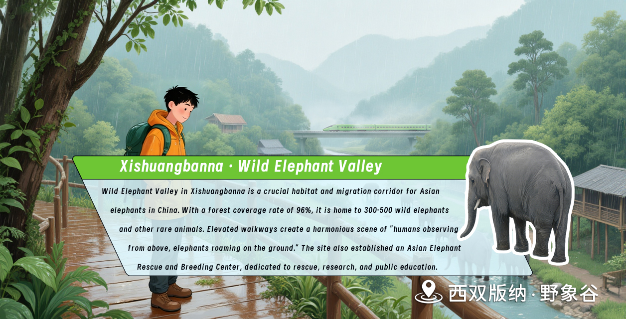 6第六幅：野象谷奇遇 · 人与自然和谐曲+翻译
