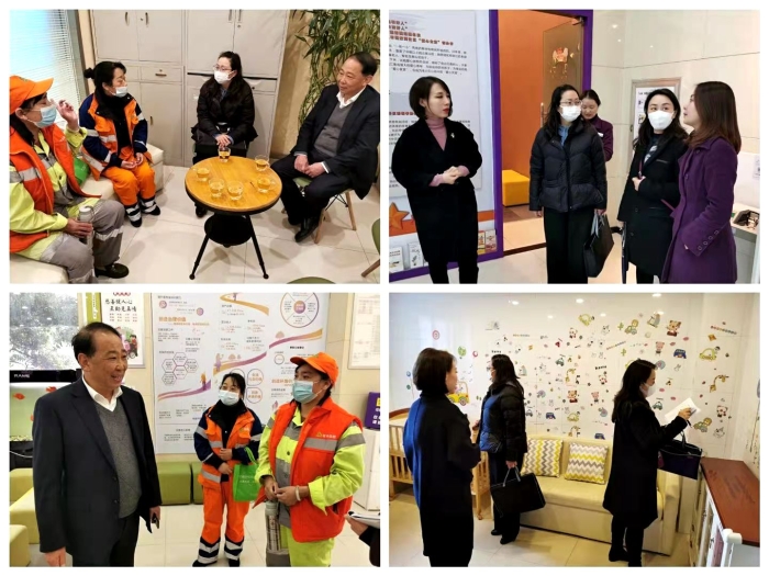 云南省财贸工会对中国光大银行昆明城西支行“职工驿站”、“爱心妈妈屋”进行验收