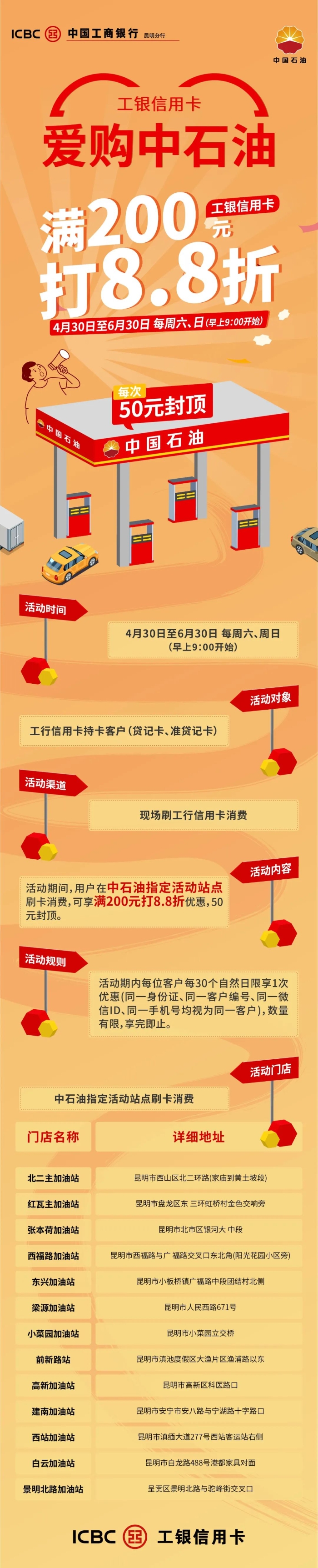 爱购周末｜中石油加油有优惠，最高立减50元！