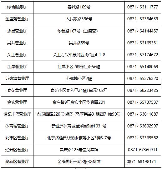 元旦期间 云南昆仑燃气昆明分公司14个营业厅可正常办理燃气业务