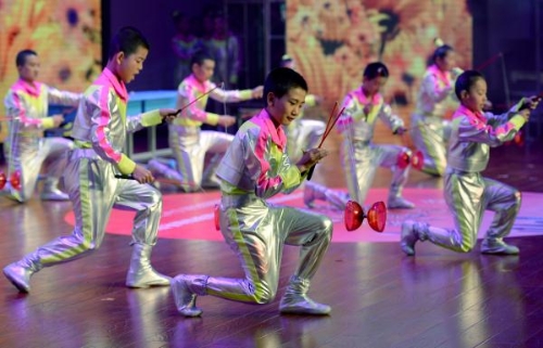 陕西举行特殊教育学校学生综合素质展示 陕西举行特殊教育学校学生综合素质展示