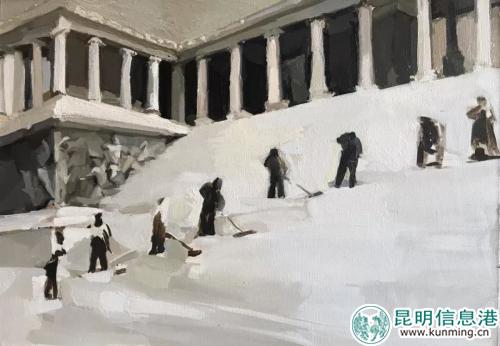 刘 珂《神庙》布面油画 70x50cm 2018年 刘 珂《神庙》布面油画 70x50cm 2018年