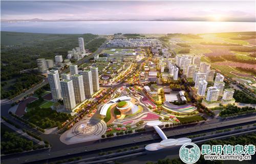 01-斗南花卉小镇鸟瞰图1&小镇客厅