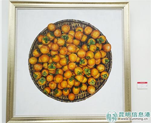 《簸中累累柿子黄》-王杨-油画 《簸中累累柿子黄》-王杨-油画