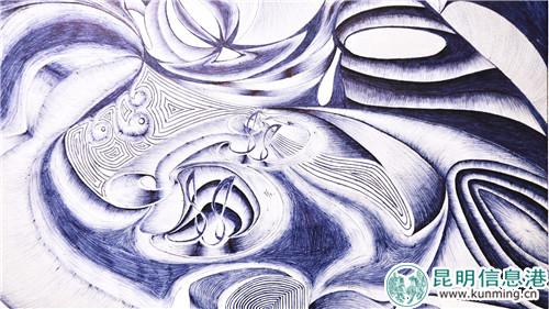 黄建璋作品细节 记者曹月摄