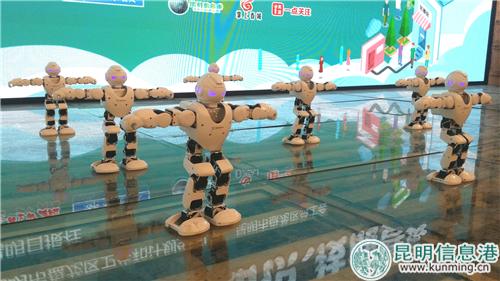 图片3：竞赛现场的机器人表演