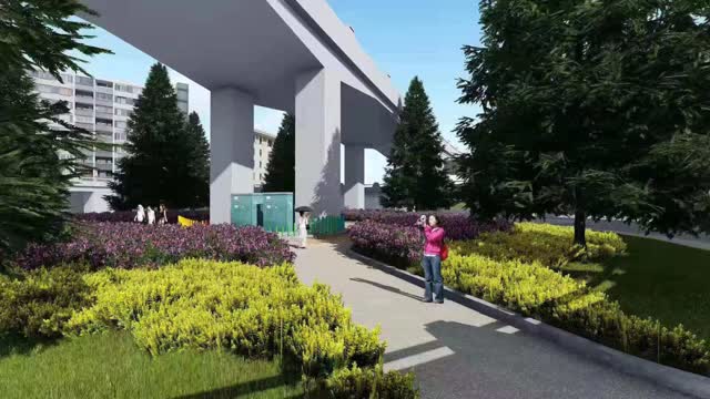 西站立交桥底层违建市场已拆除 年内完成该区域绿化及亮化工程 (3)