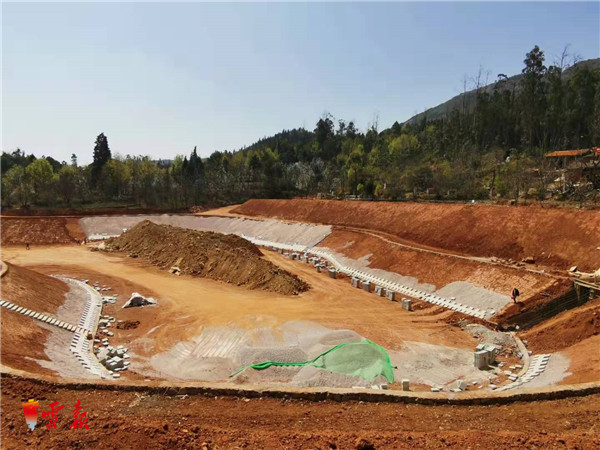 五华区长虫山滞蓄防洪工程5月底完工