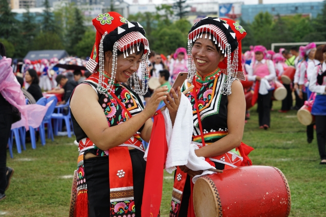 秧佬鼓舞队员。网友“杨柳”摄 (1) 秧佬鼓舞队员。网友“杨柳”摄 (1)