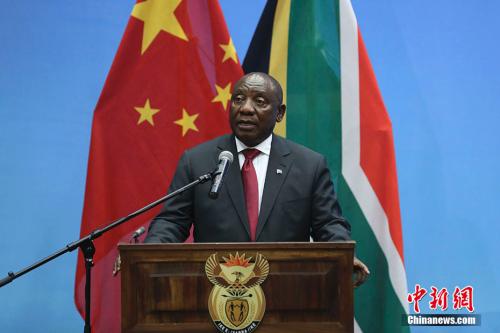 资料图：南非总统拉马福萨