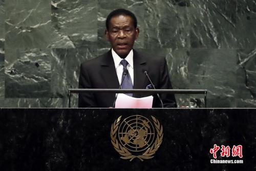 资料图：赤道几内亚总统奥比昂。