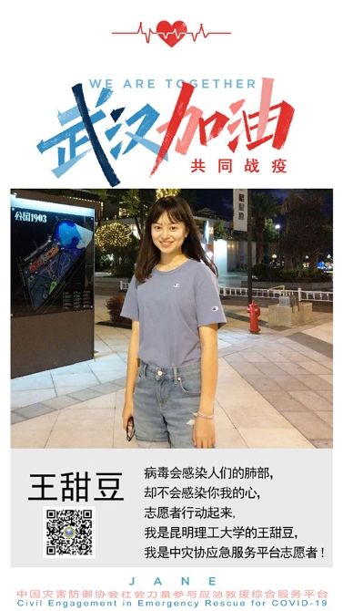 志愿者之一:昆工同学 志愿者之一:昆工同学