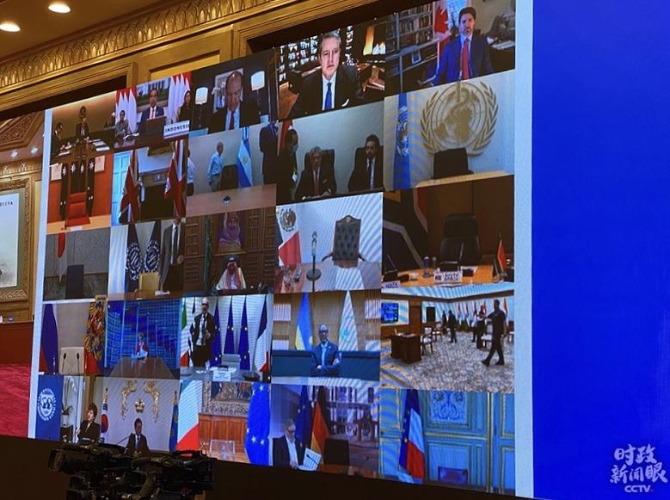 时政新闻眼丨习近平出席这场特别峰会，提出全球战“疫”中国策