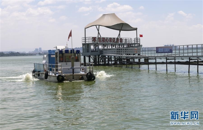(环境)(1)滇池除藻 护碧水清流