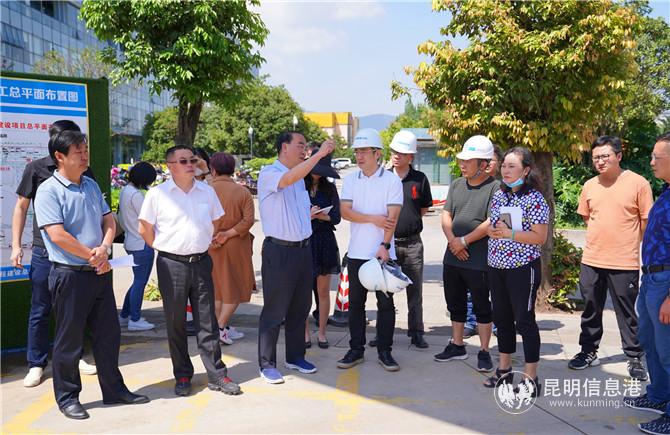 在锦慧金融中心建筑工地督导检查 在锦慧金融中心建筑工地督导检查