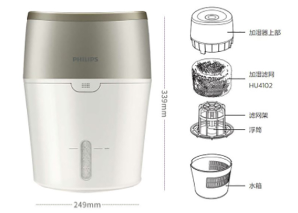 冷蒸汽加湿器内部结构图