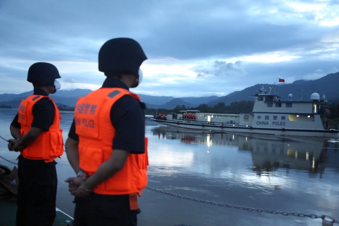 第九十八次中老缅泰湄公河联合巡逻执法行动完成1