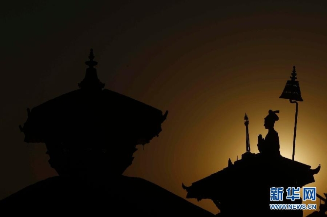 这是2019年10月31日，在尼泊尔巴德岗的杜巴广场拍摄的雕像。