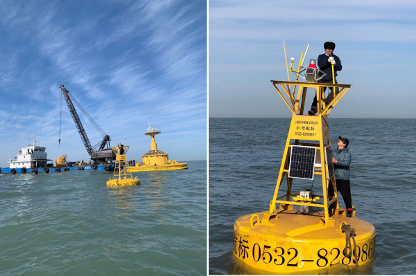 我国超大型三锚式浮标综合观测平台入列东海海洋观测研究站并正式运行